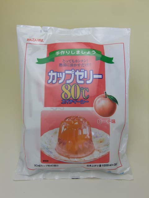 かんてんぱぱ）カップゼリー８０℃　「ピーチ味」　