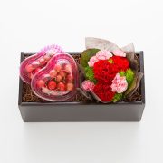 母の日フルーツ＆フラワー（赤）さくらんぼ２セット