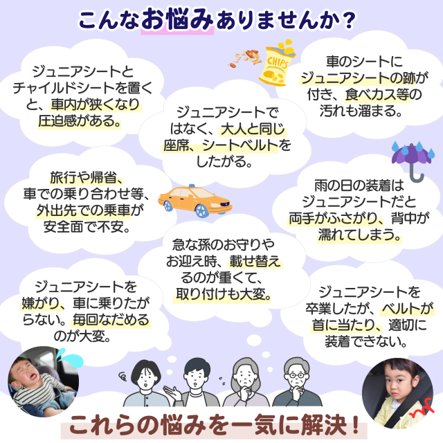 キッズベルトお悩み