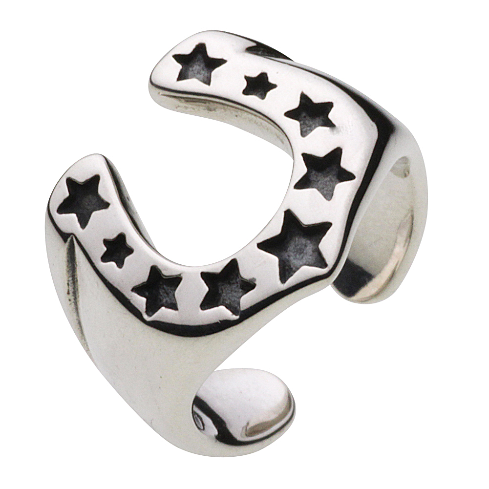 cenote e0297 【シルバーアクセサリー】 ホースシューシルバーイヤーカフ