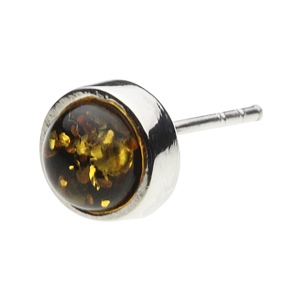cenote e0512gam 【シルバーアクセサリー】 ストーンスタッズピアス グリーンガーネット
