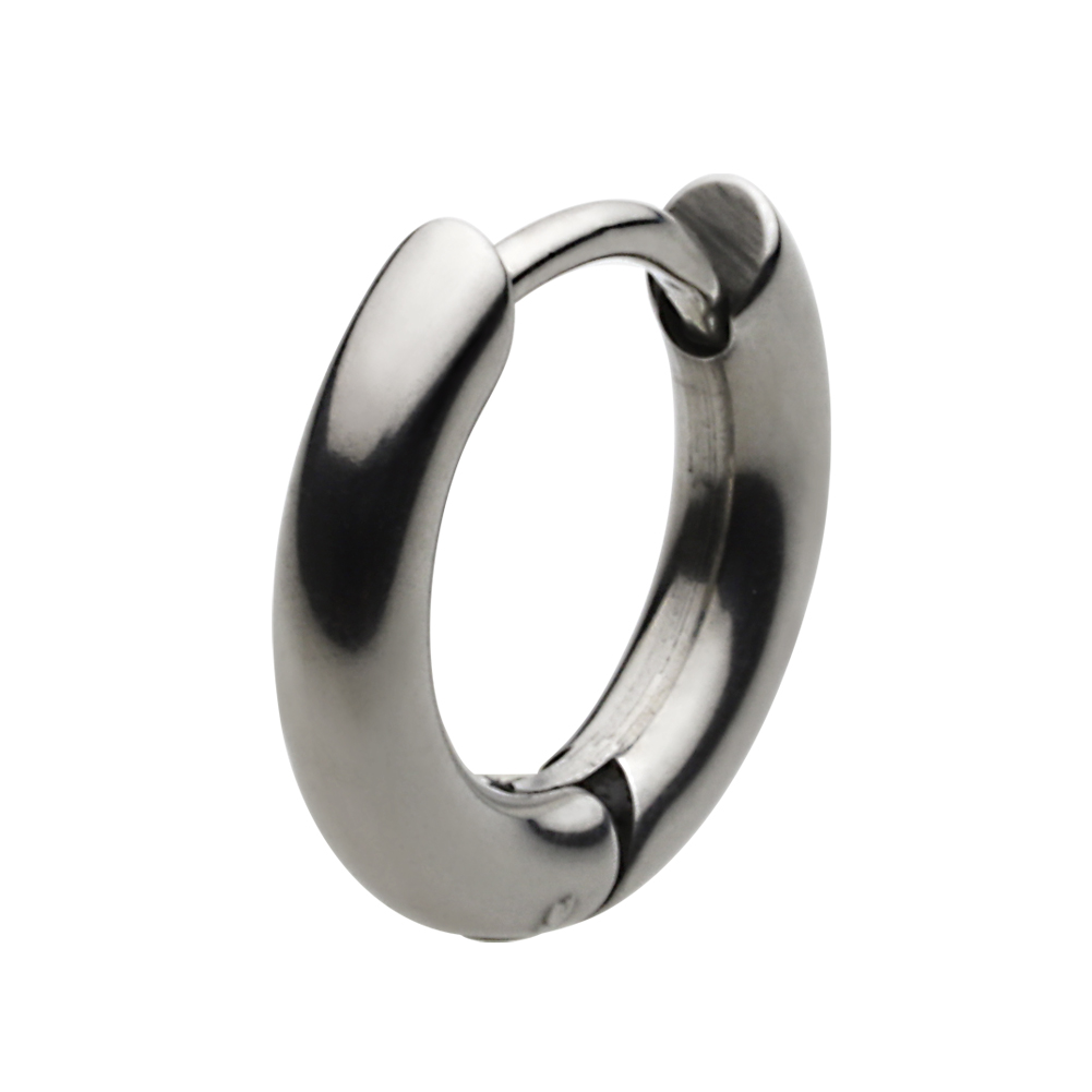 cenote e5019 【ステンレスアクセサリー】 甲丸スモール フープ ピアス