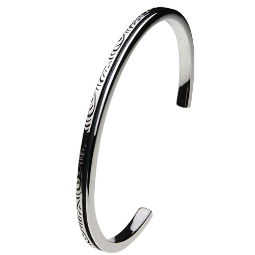 cenote b0438 【シルバーアクセサリー】 シークレットストーンバングル