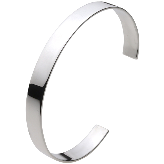 cenote b0469 【シルバーアクセサリー】 プレーン平打ちバングル