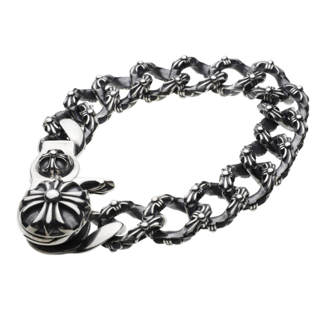cenote b0474 【シルバーアクセサリー】 クロスクリップ喜平ブレスレット 