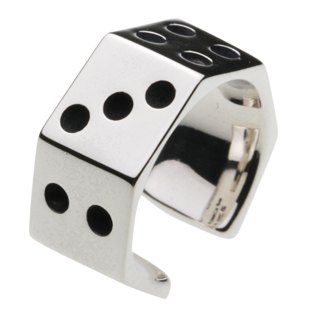 cenote e0113 【シルバーアクセサリー】 ダイスシルバーイヤーカフ