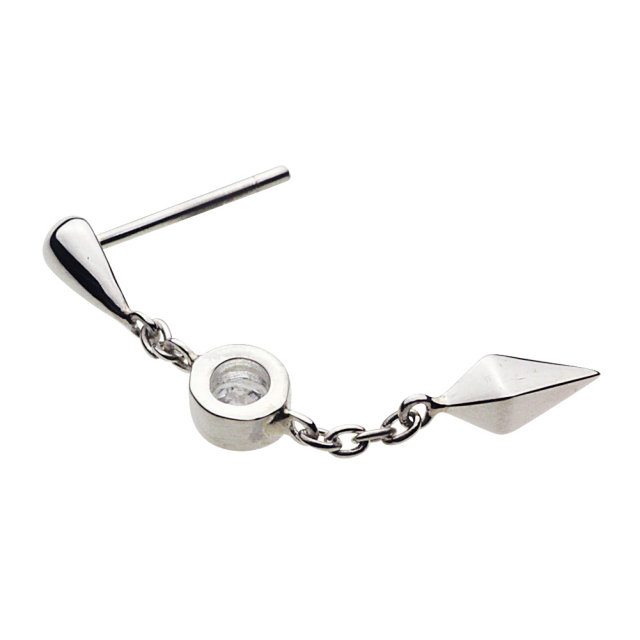 cenote e0467 【シルバーアクセサリー】 スイングポイントピアス