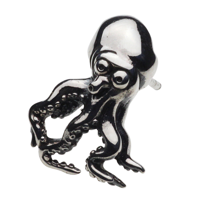 cenote e0470 【シルバーアクセサリー】 和柄 浮世絵 蛸ピアス