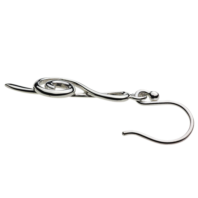 cenote e0492 【シルバーアクセサリー】 ト音記号フックピアス