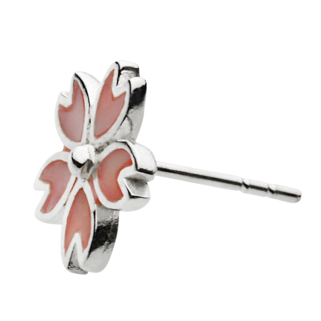 t ama◆一点物✧ピンクスノーフレークオブシディアンピアス✧花火/夜桜 花火ピアス・イヤリング スノーフレーク | MAKI NUMOTO (マキ