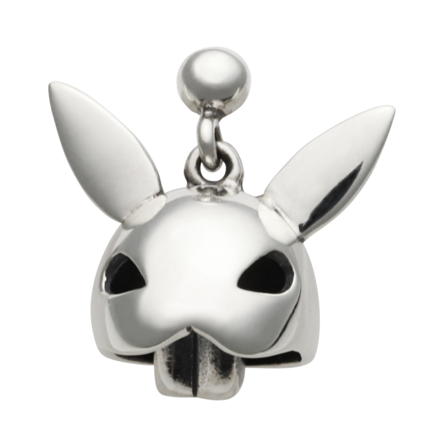cenote e0638 【シルバーアクセサリー】 ラビットスカル ベル型ピアス