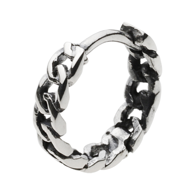cenote e0666 【シルバーアクセサリー】 喜平チェーン フープ ピアス