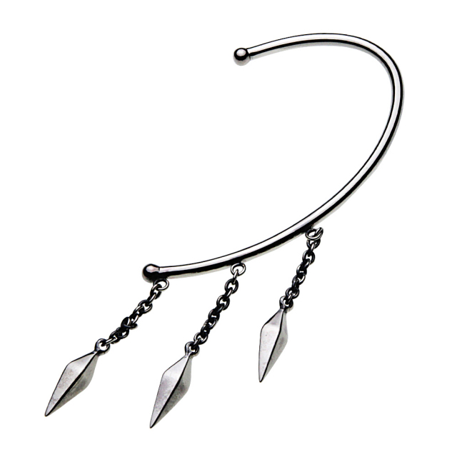 Cenote 8 シルバーアクセサリー スピアチェーンシルバーイヤーフック