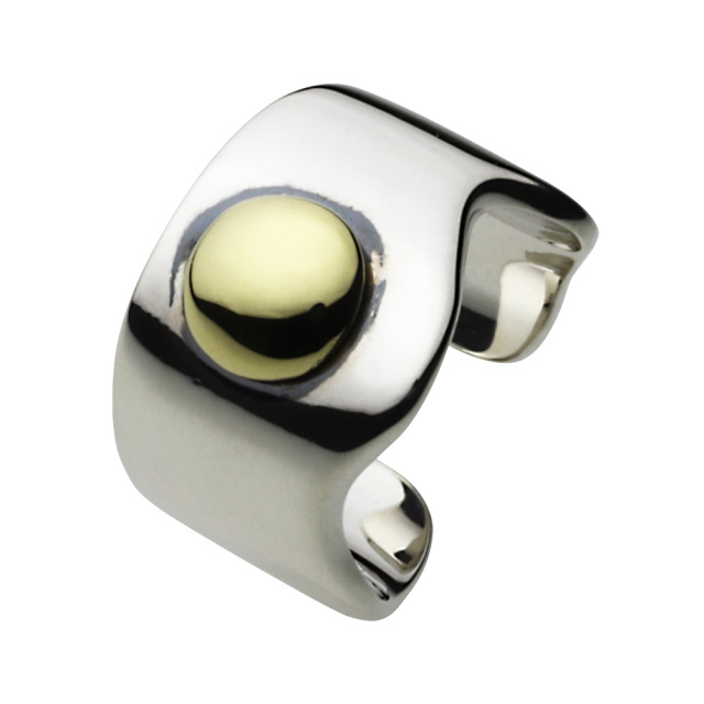 cenote e2098 【シルバーアクセサリー】 目玉焼きイヤーカフ