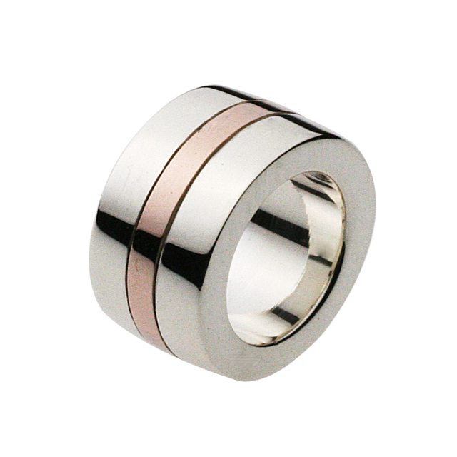 cenote p0168 【シルバーアクセサリー】 ピンクラインサークルペンダント