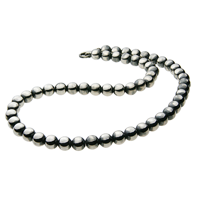 cenote p0315 【シルバーアクセサリー】 極太ボールチェーンネックレス 