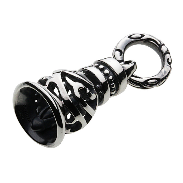 cenote p0541 【シルバーアクセサリー】 トライバルスイングベルペンダント