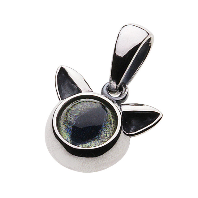 cenote p0574c 【シルバーアクセサリー】 目玉ネコペンダント リザード