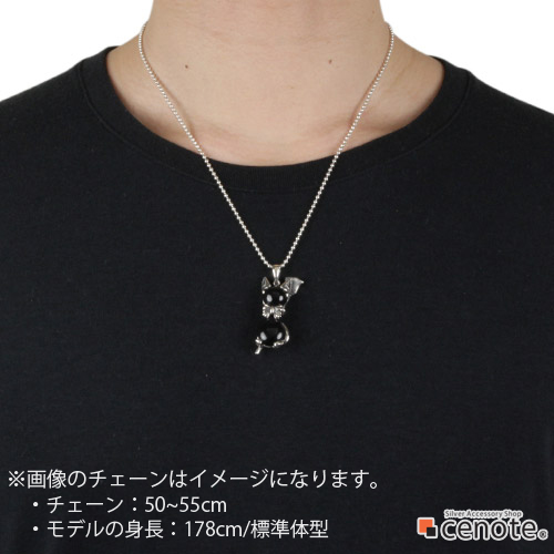 使い魔ネコ　ペンダント 楽天市場】黒猫 悪魔猫 ネックレス ペンダント（ブラックは