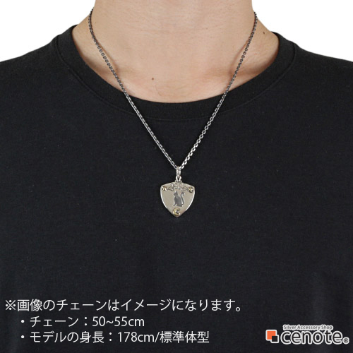 cenote p0665 【シルバーアクセサリー】 月夜猫ピックケース
