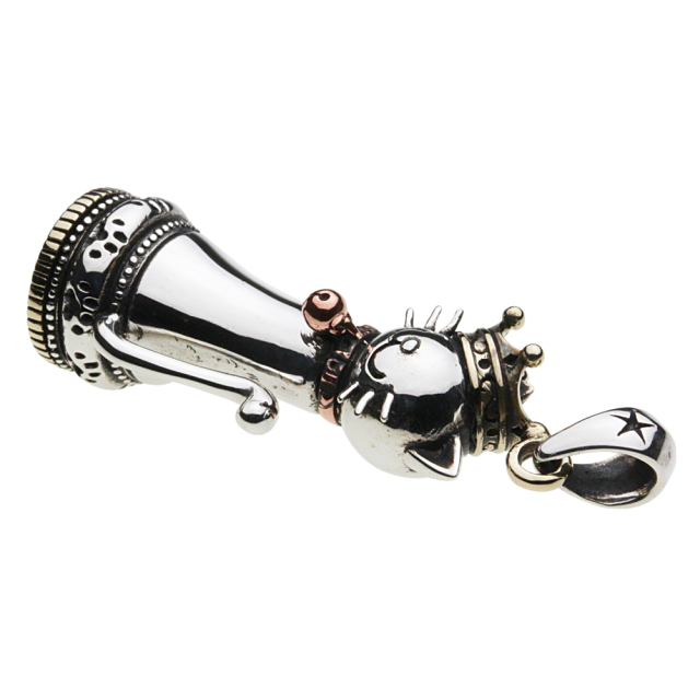 チェル様 cenote p0685 【シルバーアクセサリー】 チェックメイト猫ペンダント