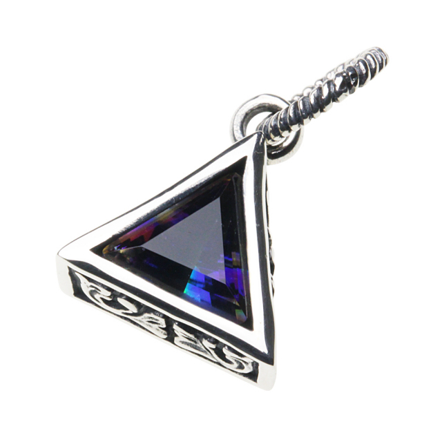 cenote p0691 【シルバーアクセサリー】 デルタストーンペンダント ミスティッククォーツ