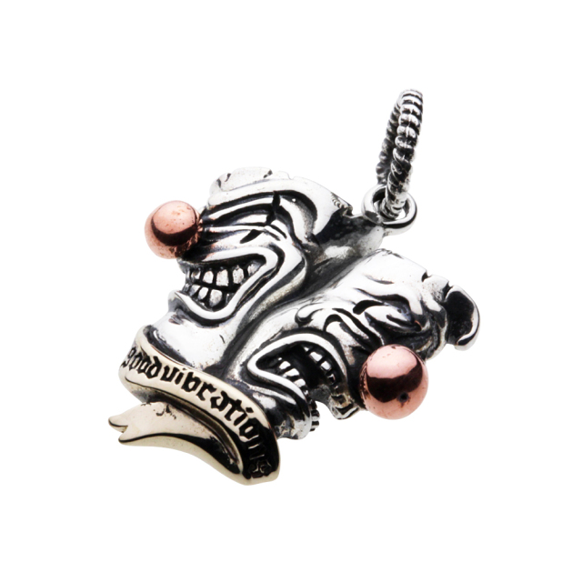 cenote p0729 【シルバーアクセサリー】 トゥーフェイスクラウンペンダント