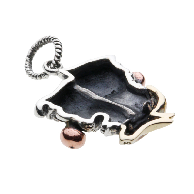 cenote p0729 【シルバーアクセサリー】 トゥーフェイスクラウンペンダント