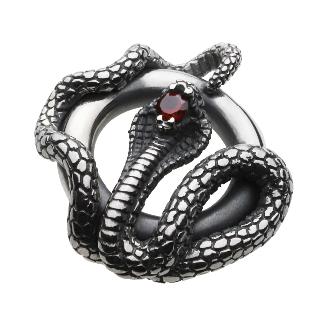cenote p0739 【シルバーアクセサリー】 スネークサークルペンダント 