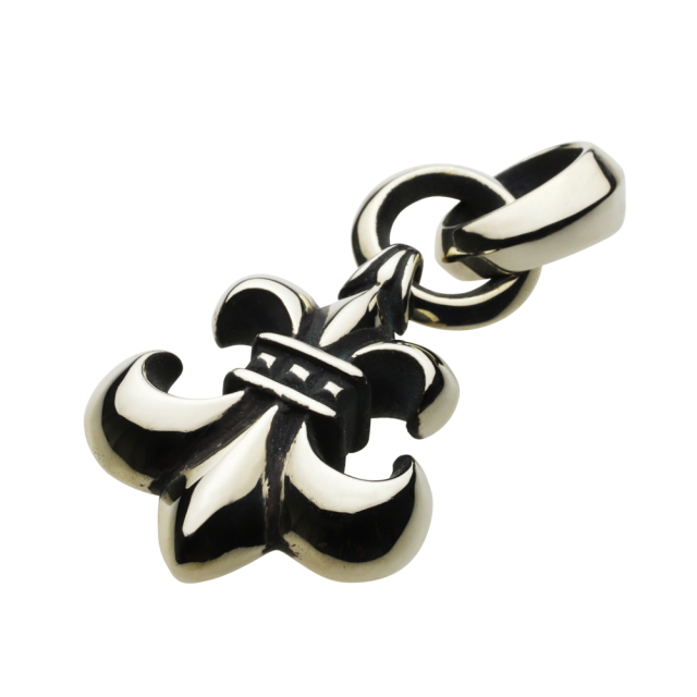 cenote p3015 【ホワイトメタルアクセサリー】 百合の紋章ペンダント