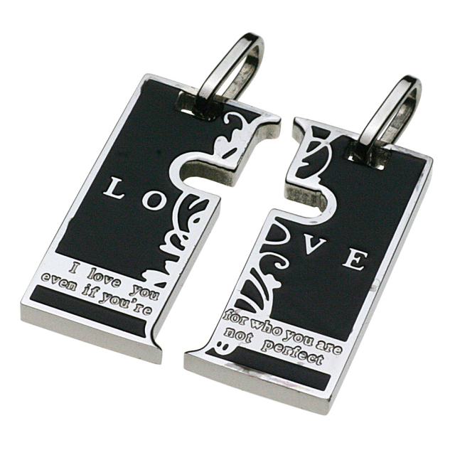 cenote p5002 【ステンレスアクセサリー】 ペアメッセージペンダント