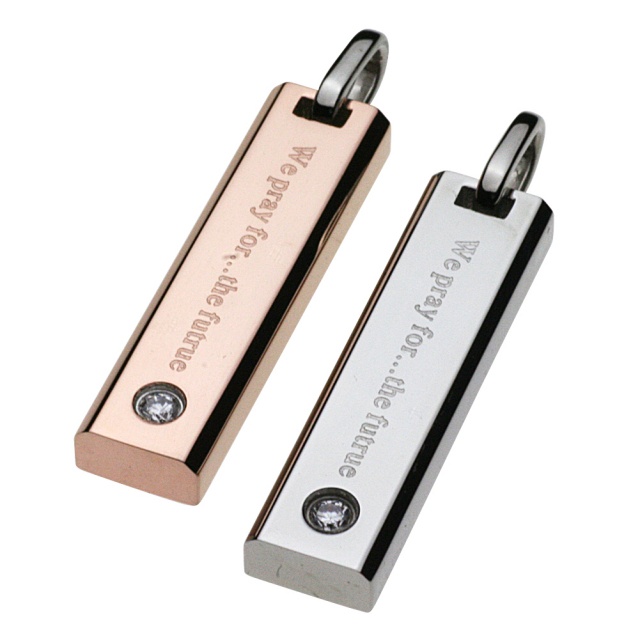 cenote p5008 【ステンレスアクセサリー】 ペアプレートペンダント