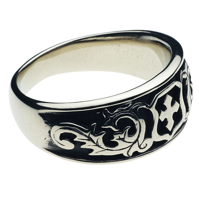 リーフリング Suman Dhakhwa（スーマンダックワ） Leaf Carving Flat Ring