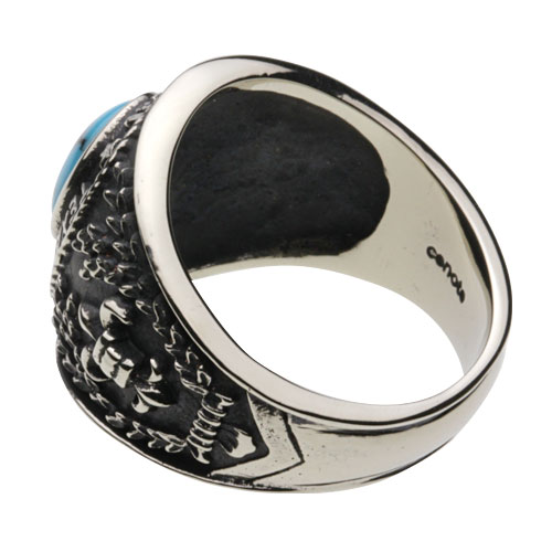 cenote r5053 【ホワイトメタルアクセサリー】 テキサスカレッジリング