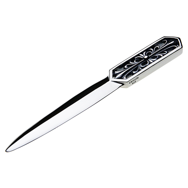 cenote s0053 【シルバーアクセサリー】 フローラルクロスペーパーナイフ