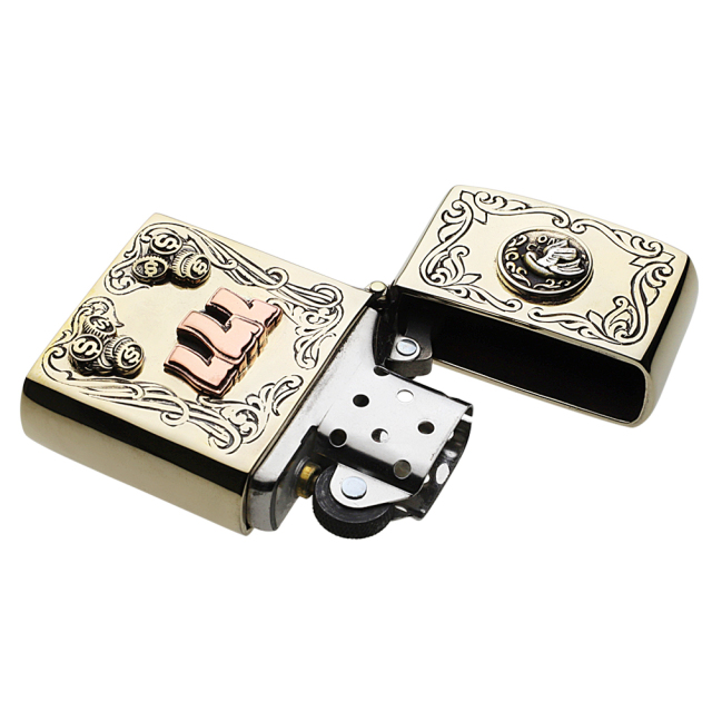 オイルライター　セット cenote s0062 【ブラスアクセサリー】 スリーセブンギャンブラーオイル