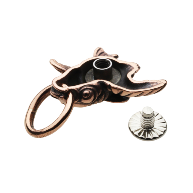 cenote s0067 【銅アクセサリー】 和風 金魚ドロップハンドル