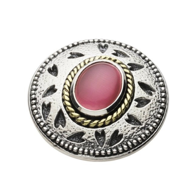 cenote s0069 【シルバーアクセサリー】  桜の花びら コンチョボタン