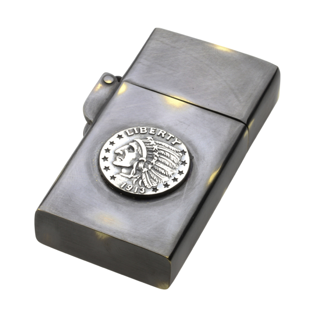 cenote s0075 【ブラスアクセサリー】 コインネイティブオイルライター