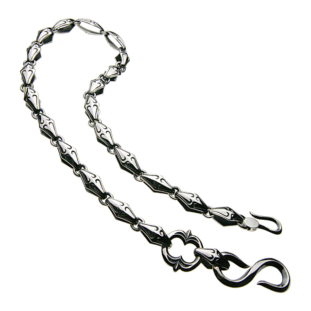cenote s0111 【シルバーアクセサリー】 唐草シールドウォレットチェーン