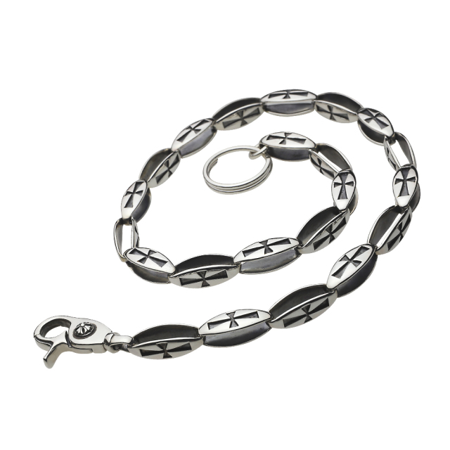 cenote s0124 【シルバーアクセサリー】 ゴシッククリップウォレットチェーン キーリング付き