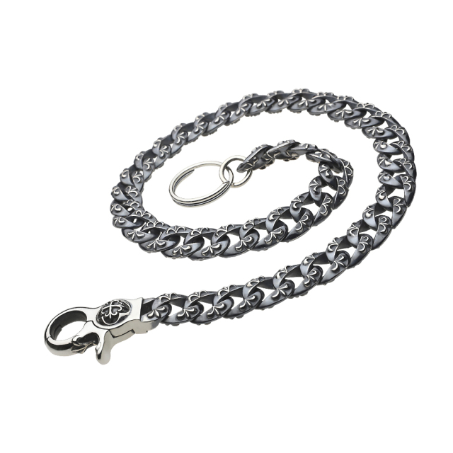 cenote s0126 【シルバーアクセサリー】 ゴシッククリップ キヘイウォレットチェーン キーリング付き