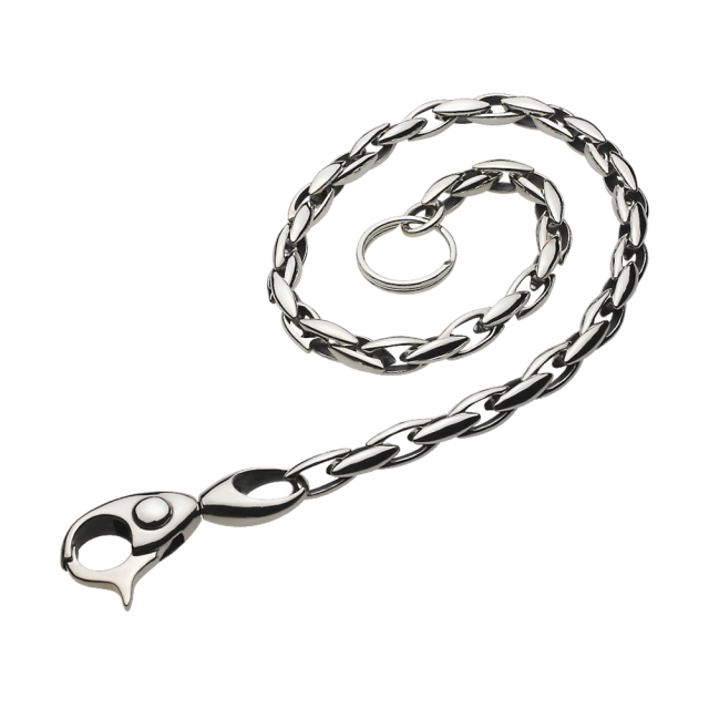cenote s0128 【シルバーアクセサリー】 菱形 ウォレットチェーン キーリング付き