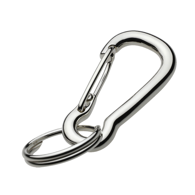 cenote s0206 【シルバーアクセサリー】 プレーン カラビナ キーリング付き