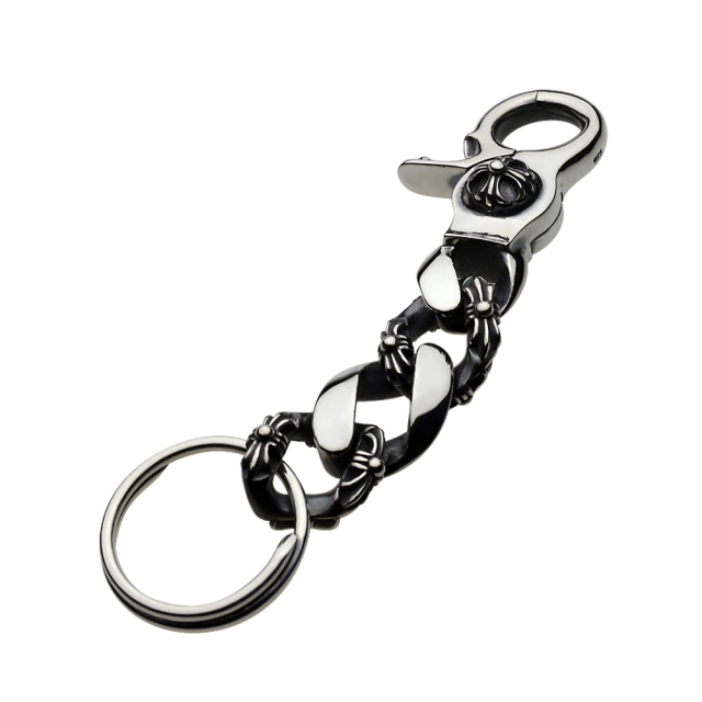 cenote s0209 【シルバーアクセサリー】 ゴシッククリップ キヘイキーチェーン キーリング付き