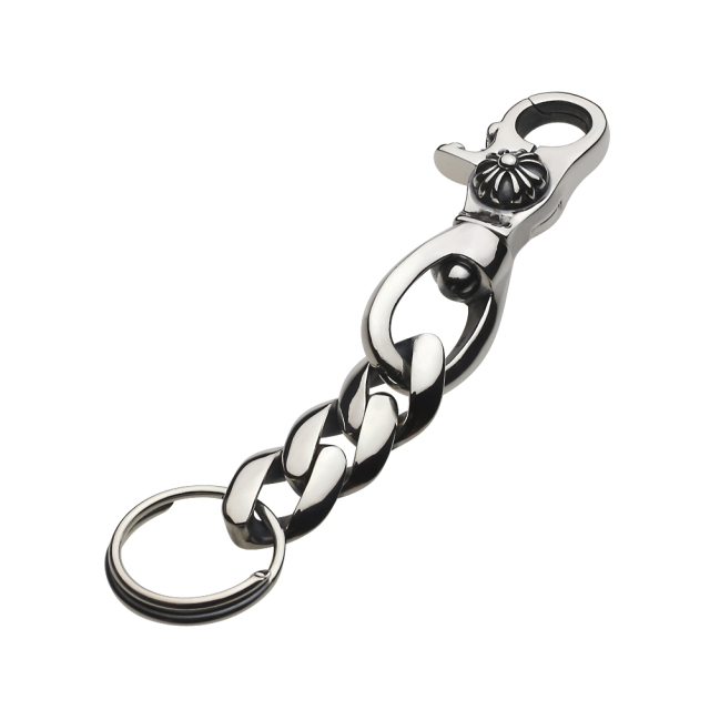cenote s0214 【シルバーアクセサリー】 クロスキーチェーン キーリング付き