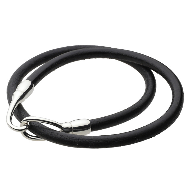 cenote s0721【レザーアクセサリー】 黒革紐 ブラックレザー