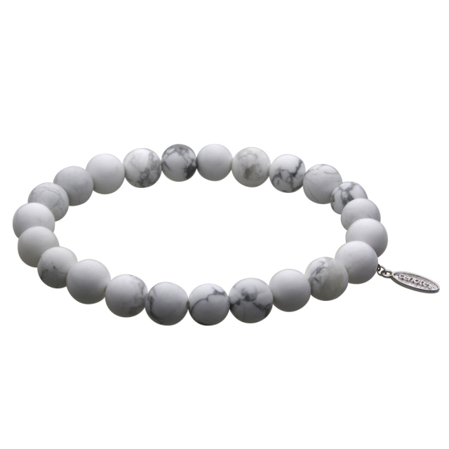 cenote t0809 【パワーストーン アクセサリー】 ハウライト8mm玉ブレスレット