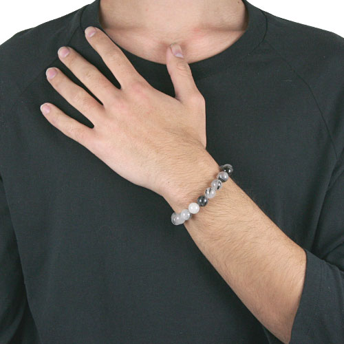 cenote t1013 【パワーストーン アクセサリー】 ブラックルチル