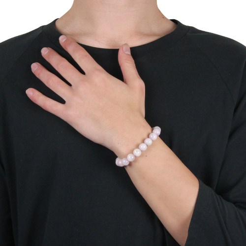 パワーストーンブレスレット　101 cenote t1042 【パワーストーン アクセサリー】 クンツァイト10mm玉